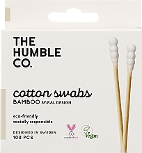 Fragrances, Perfumes, Cosmetics Spiral Bamboo Cotton Buds, white - The Humble Co. Cotton Swabs Spiral Tip