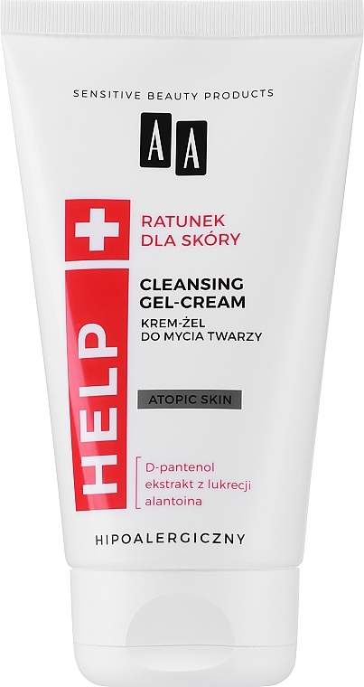 Cleansing Gel Cream for Face - AA Help Cleansing Gel-Cream Atopic Skin  — photo N1