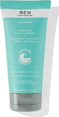 Cleansing Gel - Ren Clean Skincare Clarifying Clay Cleanser — photo N1