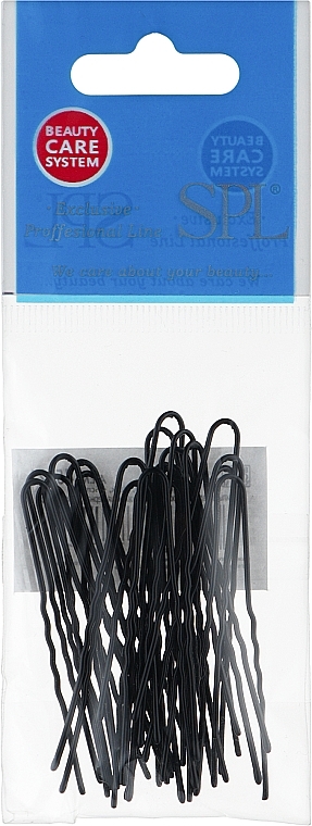 Wavy Hair Pins, black, 45 mm - SPL — photo N1