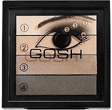 Fragrances, Perfumes, Cosmetics Eyeshadow 4-Shades - Gosh Quattro Smokey Eyes Palette