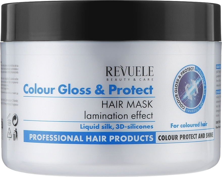 Hair Mask with Lamination Effect - Revuele Color Gloss & Protect Hair Mask — photo N1