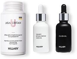 Fragrances, Perfumes, Cosmetics Facial Set for All Skin Types - Hillary (ser/30 ml + ubtan/50g+ser/10 ml)