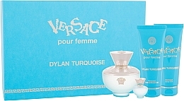 Versace Dylan Turquoise pour Femme - Set (edt/50ml + edt/5ml + b/gel/50ml + sh/gel/50ml) — photo N1