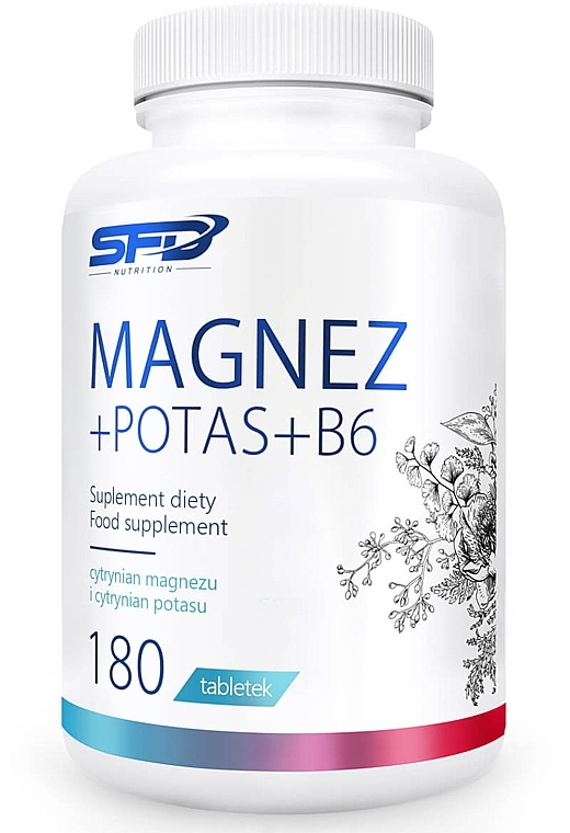 Magnesium+Potassium+B6 Dietary Supplement - SFD Nutrition Magnez + Potas + B6 — photo N5
