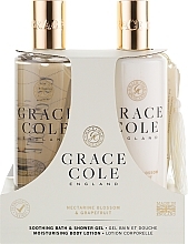 Set - Grace Cole Nectarine Blossom & Grapefruit (sh/gel/300ml + b/lot/300ml) — photo N1