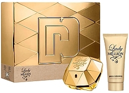 Fragrances, Perfumes, Cosmetics Paco Rabanne Lady Million - Set (edp/80 ml + b/lot/100 ml)