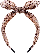 Fragrances, Perfumes, Cosmetics Hairband, FA-5644, beige with flowers - Donegal