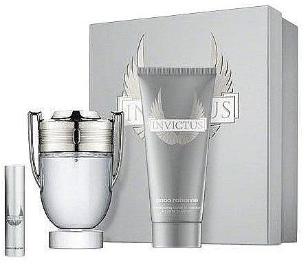 Paco Rabanne Invictus - Set (edt/100ml + edt/10ml + sh/gel/100ml) — photo N4