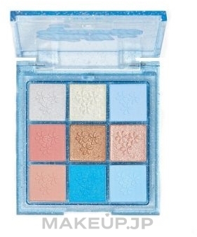 Eyeshadow Palette - BH Cosmetics Totally 2000's 9 Color Shadow Palette — photo Blue Fur