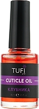 Fragrances, Perfumes, Cosmetics Strawberry Cuticle Oil - Tufi Profi Strawberry Cuticle Oil