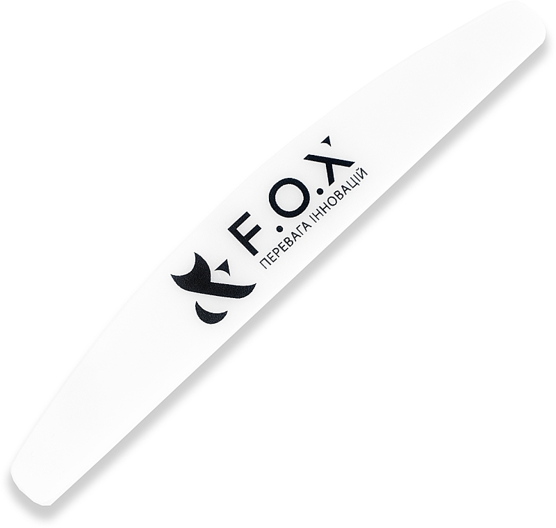 Half Moon Nail File Base, plastic, 135 mm - F.O.X — photo N6