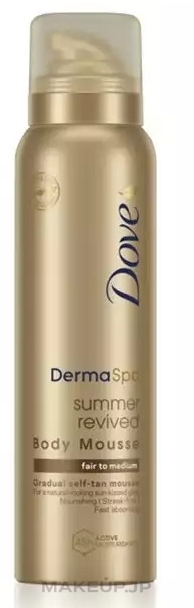 Self-Tanning Body Mousse - Dove DermaSpa Summer Revived Body Mousse — photo Fair to Medium