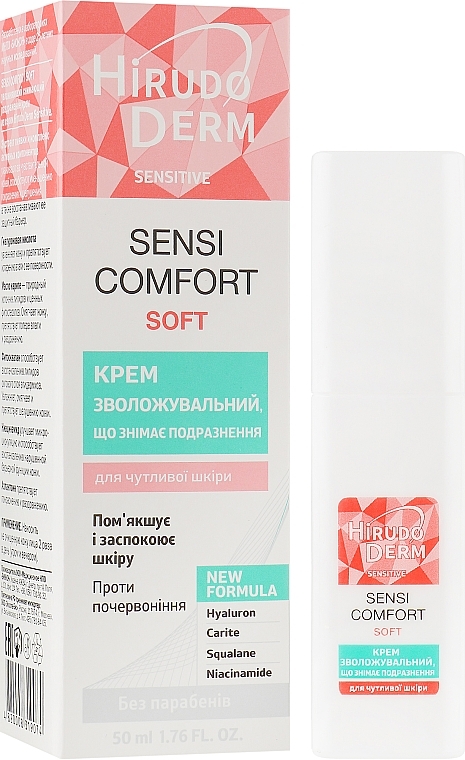 Moisturizing Anti-Irritation Cream - Hirudo Derm Sensi Comfort Soft — photo N1