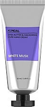 White Musk Hand Cream - Kundal Shea Butter & Macadamia Pure Hand Cream White Musk — photo N2