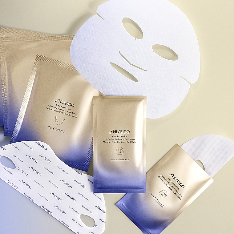 Facial Sheet Mask - Shiseido Vital Perfection LiftDefine Radiance Face Mask — photo N4