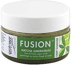 Face & Body Sugar Scrub 'Matcha & Lemongrass' - Repechage Fusion Matcha Lemongrass Face & Body Sugar Scrub — photo N1