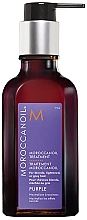 Violet Oil for Blonde, Bleached & Grey Hair - Moroccanoil Treatment Purple With Pump — photo N1