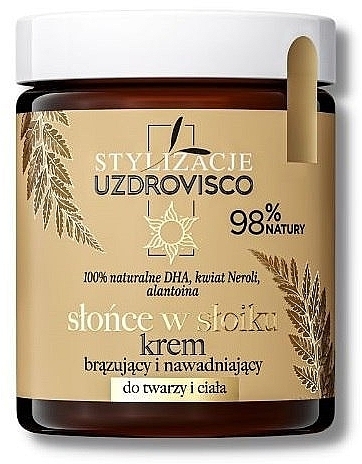 Tanning Face & Body Cream 'Sun in Jar' - Uzdrowisco — photo N1