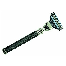 Razor - Golddachs Metal Chrome Handle Carbon Optic Razor — photo N1