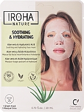 Face Sheet Mask - Iroha Nature Moisturizing Aloe Tissue Face Mask — photo N7