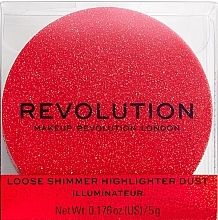 Face Highlighter - Makeup Revolution Shimmer Dust — photo N1