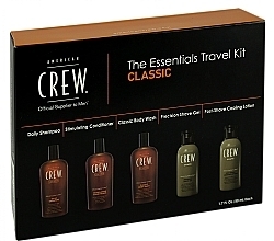 Fragrances, Perfumes, Cosmetics Set - American Crew Classic The Essentials Travel Kit (shm/50ml + cond/50ml + b/wash/50ml + sh/gel/50ml + lot/50ml)