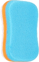 Massage Body Sponge, blue-orange - Sanel Fit Kosc  — photo N1