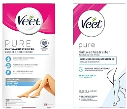 Legs & Body Wax Strips for Sensitive Skin - Veet Hair Removal Strips Sensitive Skin — photo N2