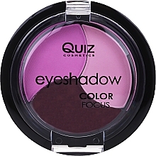 Triple Eyeshadow - Quiz Cosmetics Color Focus Eyeshadow 3 — photo N2