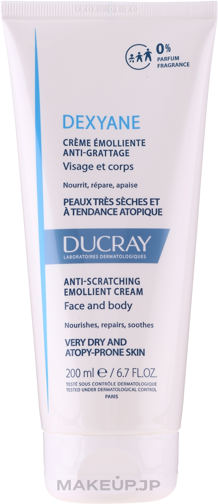 Extra Dry and Atopic Skin Cream - Ducray Dexyane Creme Emolliente Anti-Grattage — photo 200 ml