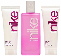 Nike Woman Ultra Pink - Set (edt/100ml + b/lot/75ml + sh/gel/75ml) — photo N2