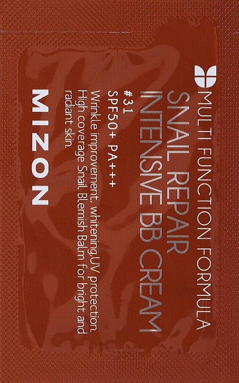 GIFT! Snail Mucin BB Cream SPF 50+ PA+++ - Mizon Snail Repair Intensive BB Cream (sample) — photo N5