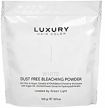 White Brightening Powder - Green Light Luxury Hair Color White Dust Free Bleaching Powder — photo N1