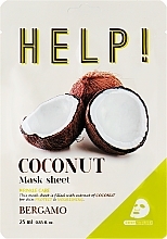 Face Mask with Coconut Extract - Bergamo HELP! Mask — photo N3