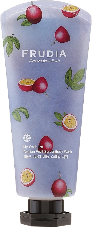 Passionfruit Scented Scrab Body Wash - Frudia My Orchard Passion Fruit Scrub Body Wash — photo N1