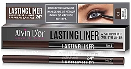 Fragrances, Perfumes, Cosmetics Waterproof Gel Eyeliner - Alvin D'or Lastingliner Waterproof Gel Eyeliner