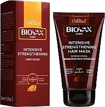 Fragrances, Perfumes, Cosmetics Intensive Strengthening Hair Mask - L'biotica Biovax Amber Mask