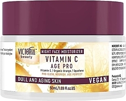 Vitamin C Night Face Moisturizer  - Victoria Beauty C Age Pro Night Face Moisturizer SPF 10 — photo N1