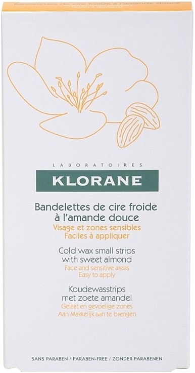Hair Removal Wax Strips for Face & Sensitive Areas - Klorane Hygiene et Soins du Corps — photo N2