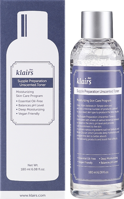 Soothing Face Toner - Klairs Supple Preparation Unscented Toner — photo N1