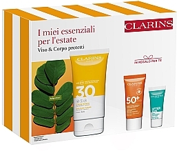 Set - Clarins Sun Body Expert (b/cr/150ml + f/cr/30ml + gel/8ml + f/ser/1pc) — photo N2