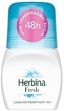 Fragrances, Perfumes, Cosmetics Roll-On Deodorant - Herbina Fresh Linum Antiperspirant 48h