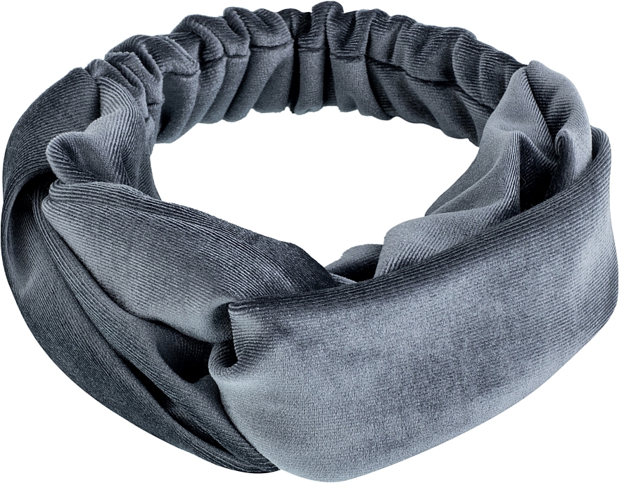 Velour Twist Headband, grey - MAKEUP Hair Accessories — photo N1