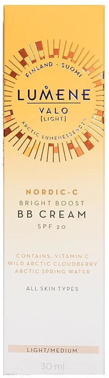 GIFT! Glow BB-Cream - Lumene Valo Bright Boost BB Cream SPF20 — photo N2