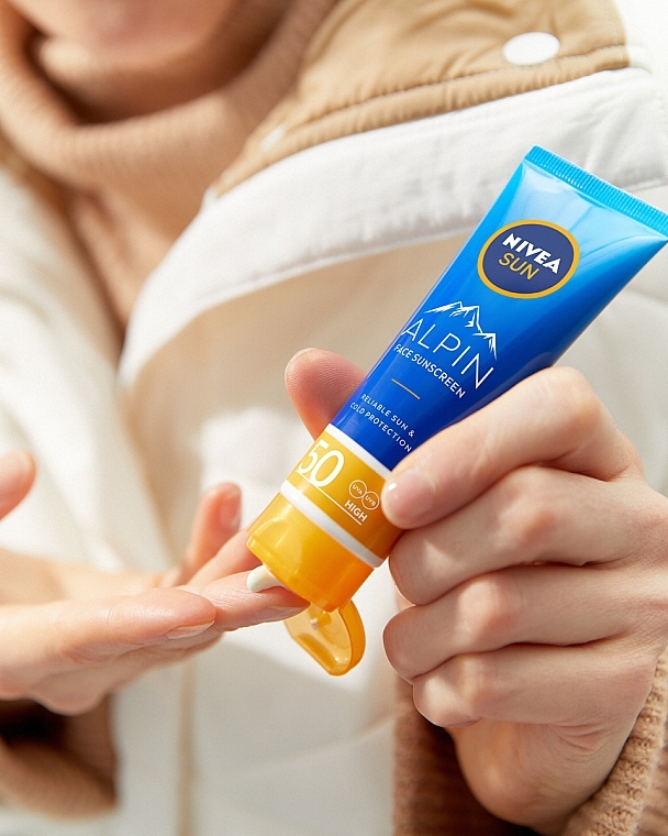 Sun Face Cream SPF 50 - Nivea Sun Alpin Sun Cream for Face SPF 50+ — photo N5