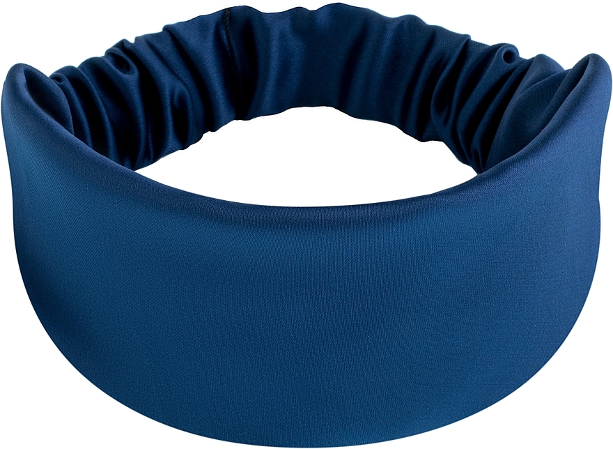 Satin Classic Headband, dark blue - MAKEUP Hair Accessories — photo N1