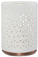 Fragrances, Perfumes, Cosmetics Candle Holder - Yankee Candle Belmont Lattice Ceramic Jar Candle Holder