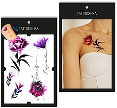 Temporary Tattoo "Refined Rose" - Tattooshka — photo N9