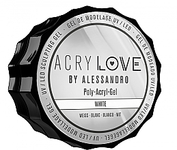 Fragrances, Perfumes, Cosmetics Polyacrylic Nail Gel - Alessandro International AcryLove Poly-Acryl-Gel White